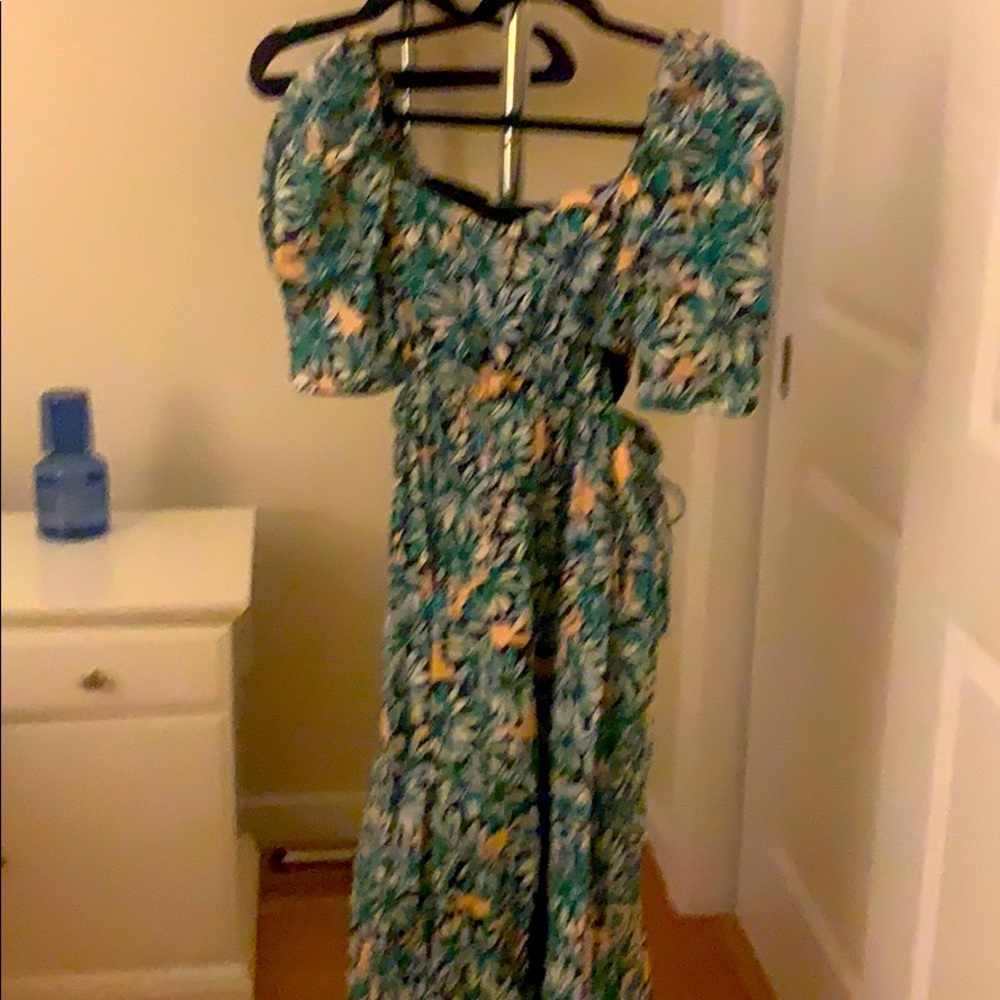 Zara floral maxi dress